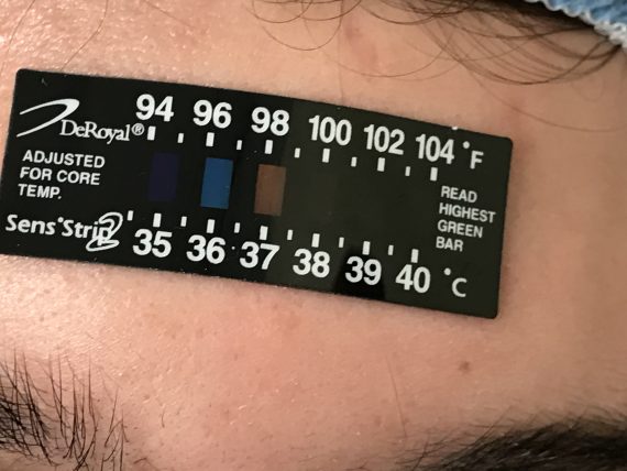 Forehead thermometer