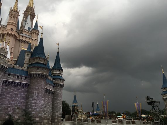 Stormy weather over Magic Kingdom