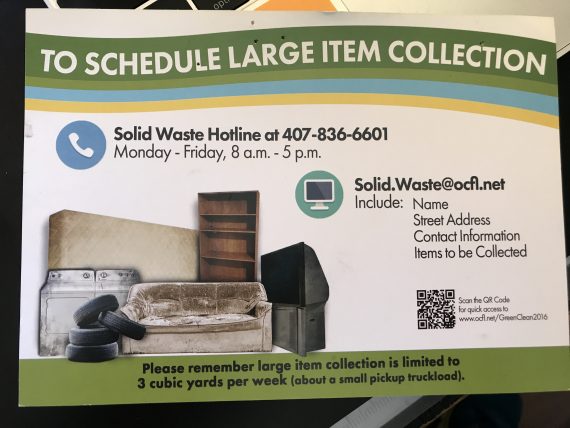 Orange County Large Item waste