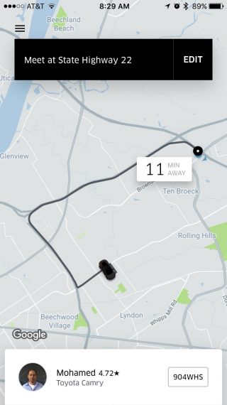 Uber map