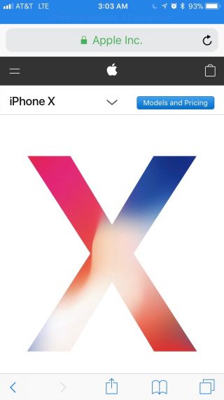 ordering iPhone X on first day