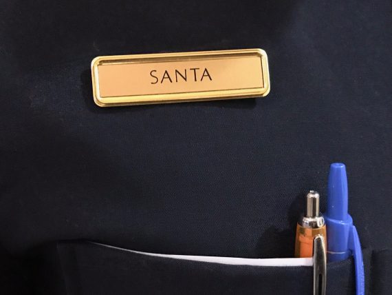 Santa name tag