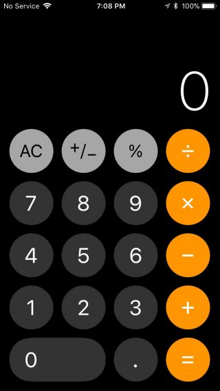 Apple calculator