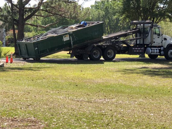 Waste management dumpster