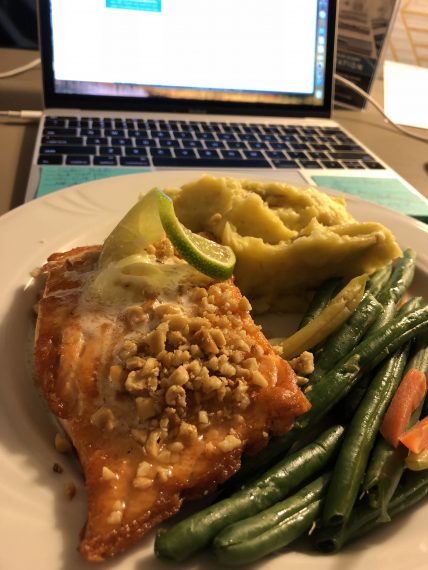 Room service dinner