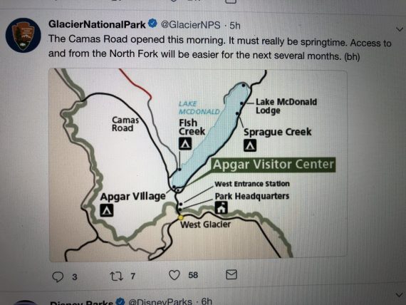 Glacier Park road updates