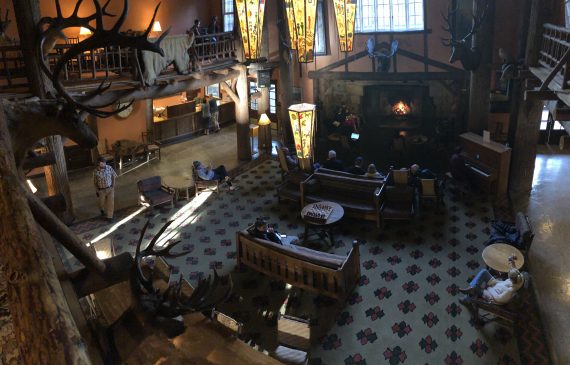 Lake McDonald Lodge lobby