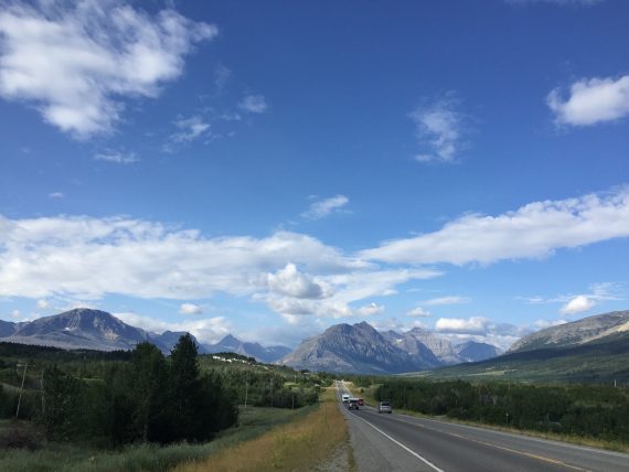 Glacier Park East side approach
