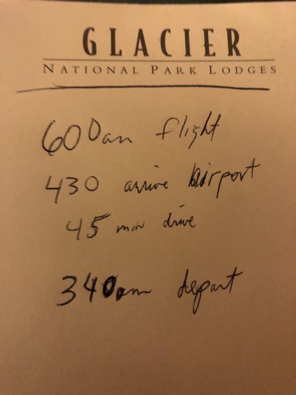 travel itinerary