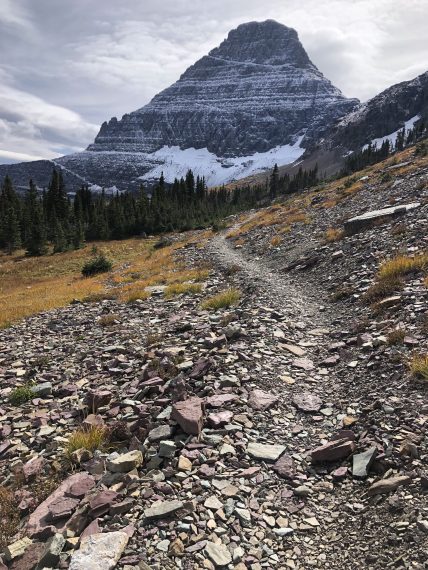 Hiking to Mt Reynolds