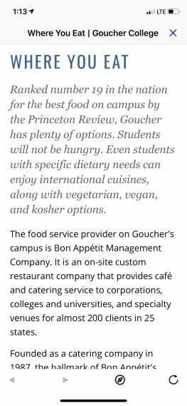 Best college cafeterias