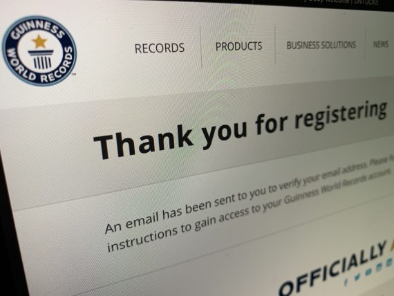 World record blogger application