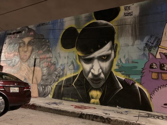 Miami Street Art Mickey Mouse hat