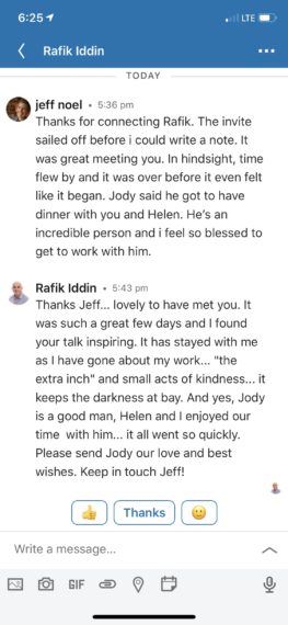 LinkedIn direct message