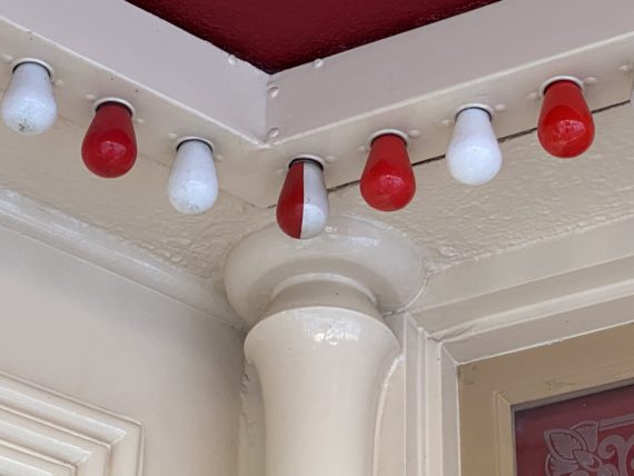 Coke Corner lights at Disneyland