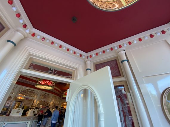 Coke Corner lights at Disneyland