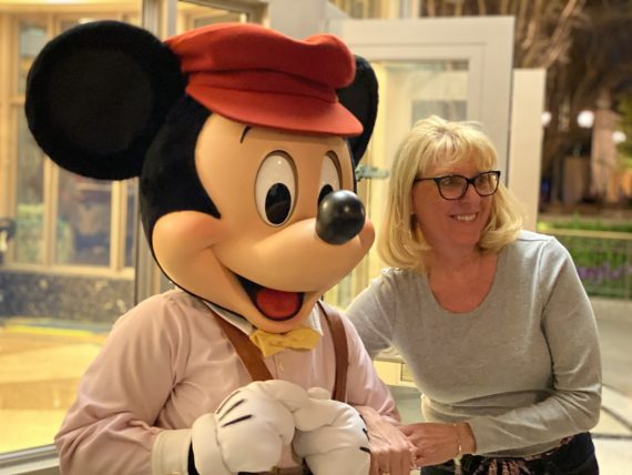 Cheryl Noel and Mickey Mouse