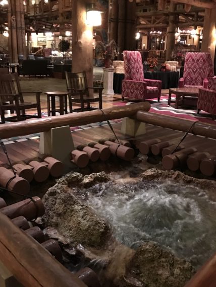 mineral spring at Disney's Wilderness Lodge