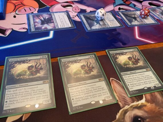 Card playing mats