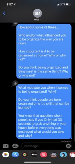 Two texts in the screenshot