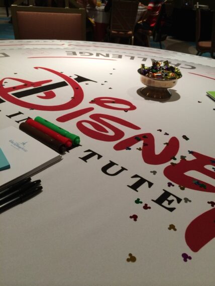 Disney Institute classroom tablecloth