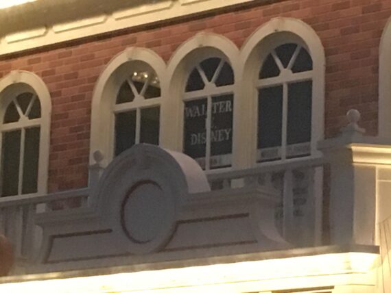 Walt Disney's Main Street Window