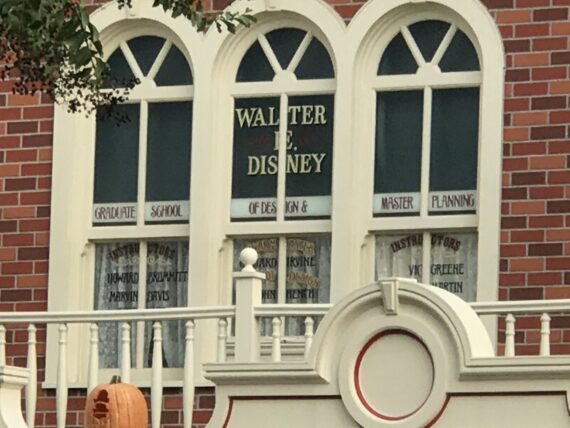 Walt Disney's Main Street window