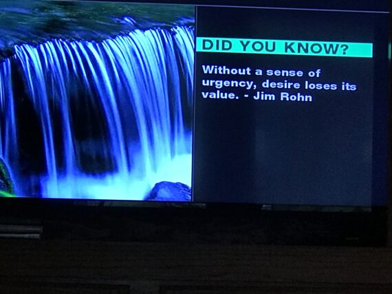 Quote from TV screen saver