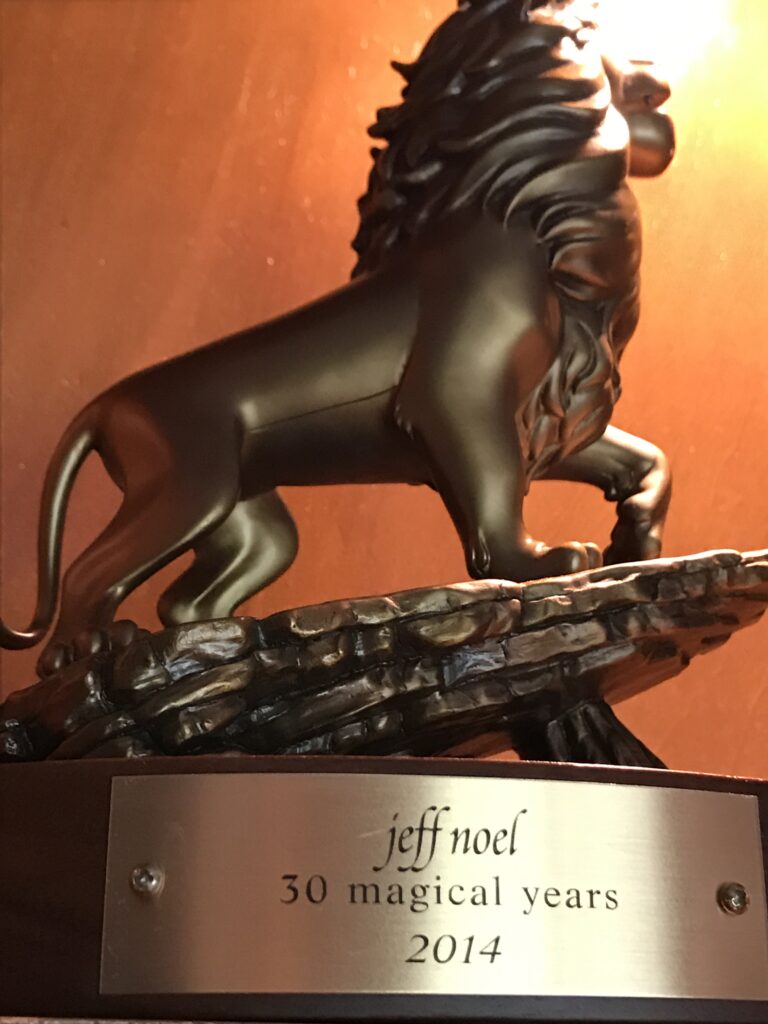 Disney Cast Service award trophy