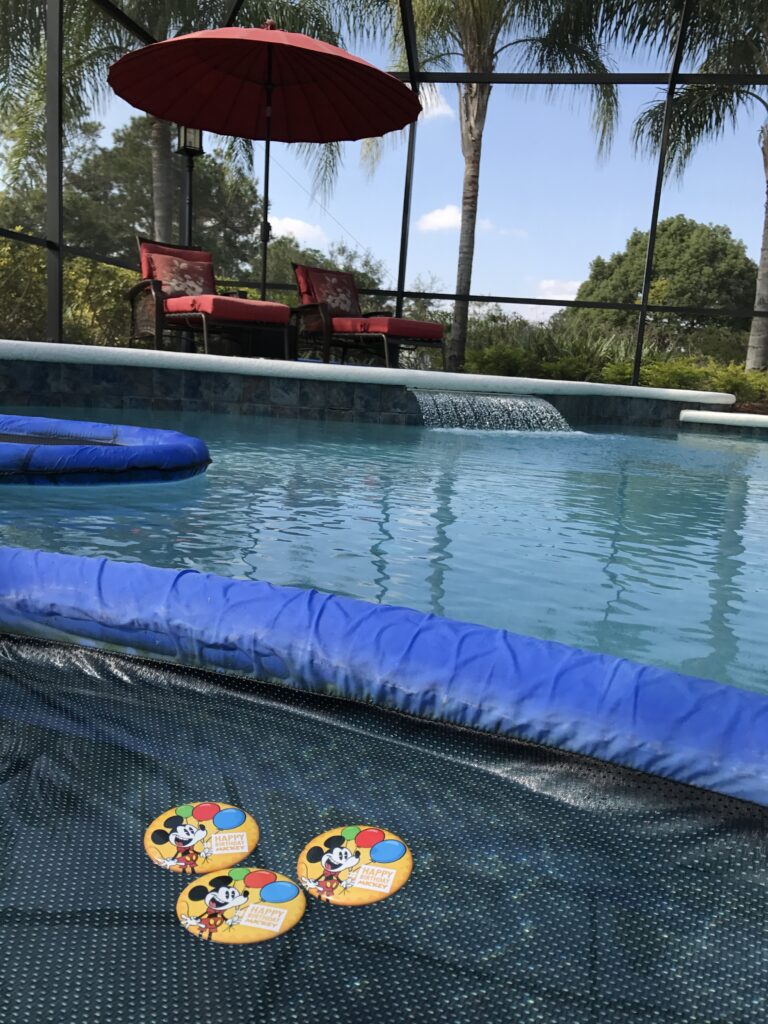 Hidden Mickey on a pool float