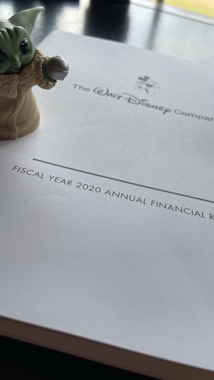 Disney 2021 shareholder report front page