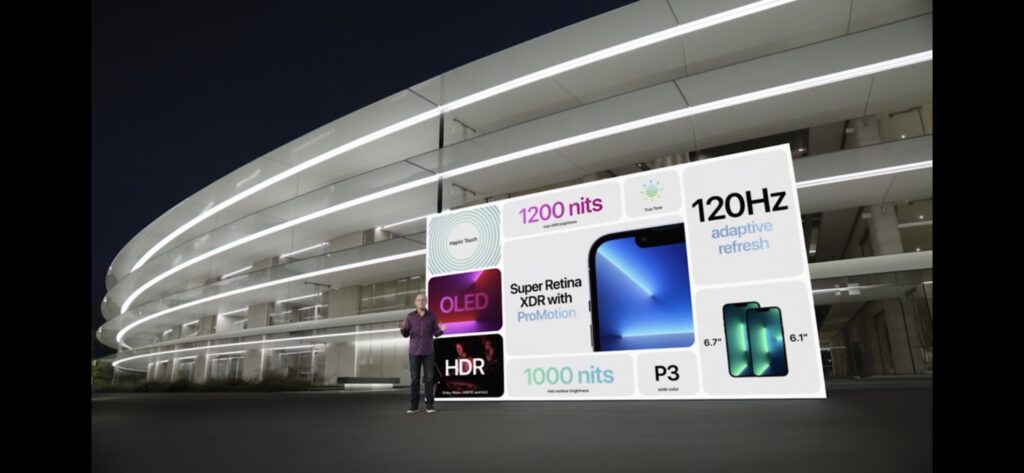 IPhone 13 spec sheet