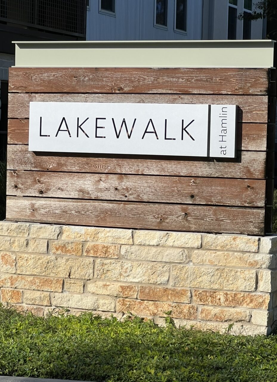 subdivision entrance sign