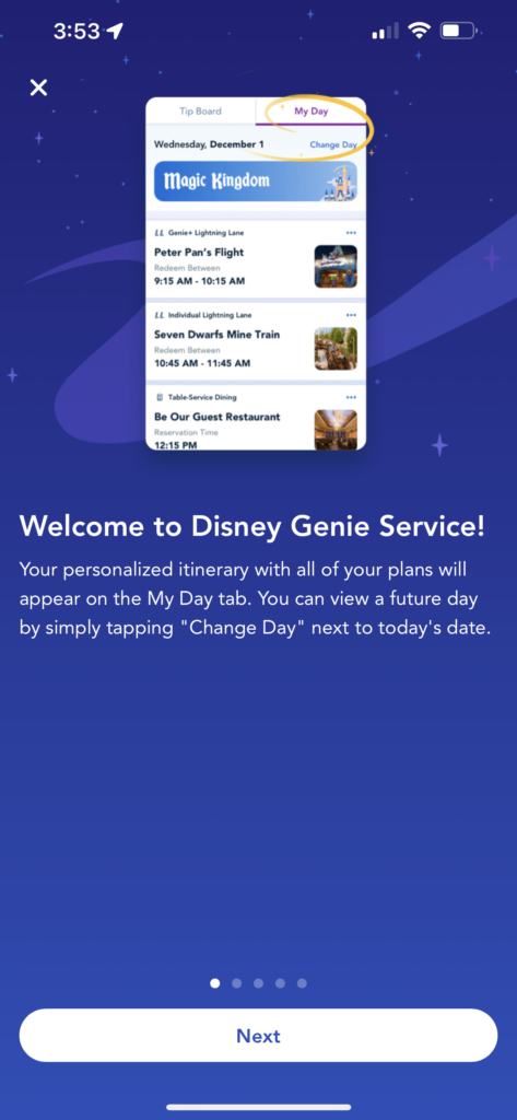 Disney Genie Service screenshot