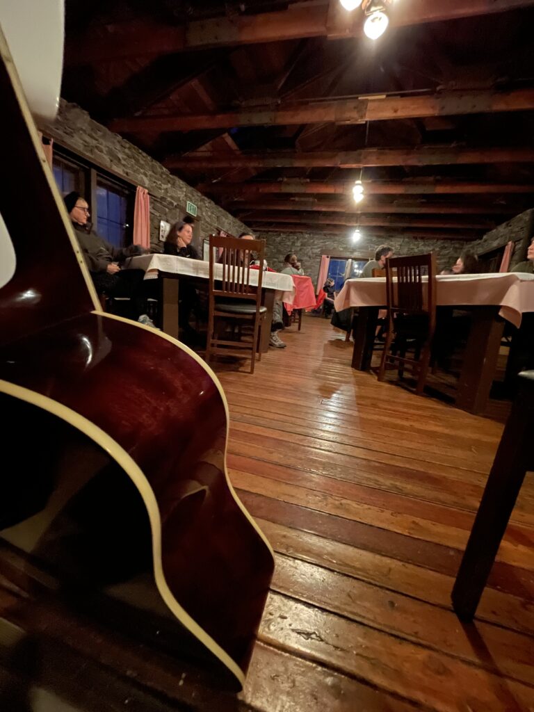Guitar in dining hall
