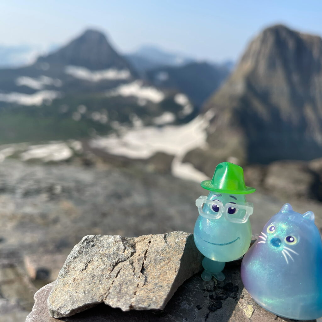 Disney Pixar Soul characters in the mountains