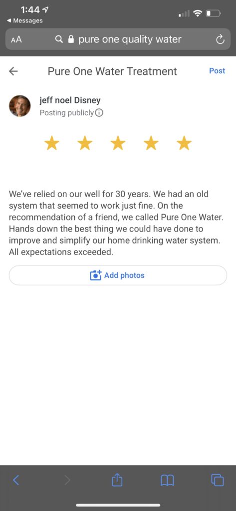 business review screen shot