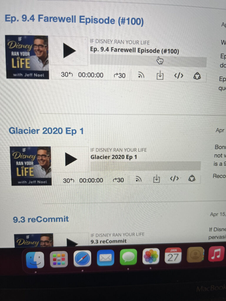 Disney podcast website