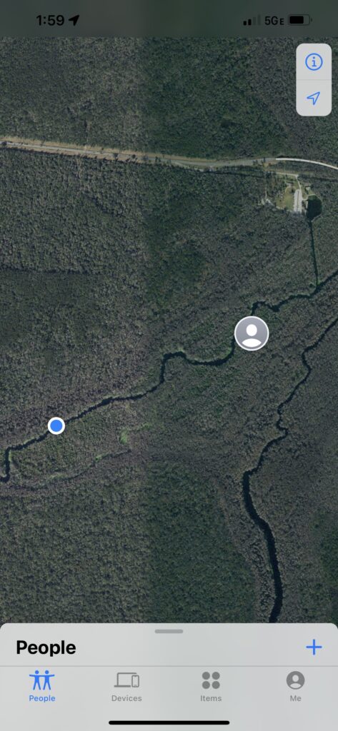 Ariel map of swamp