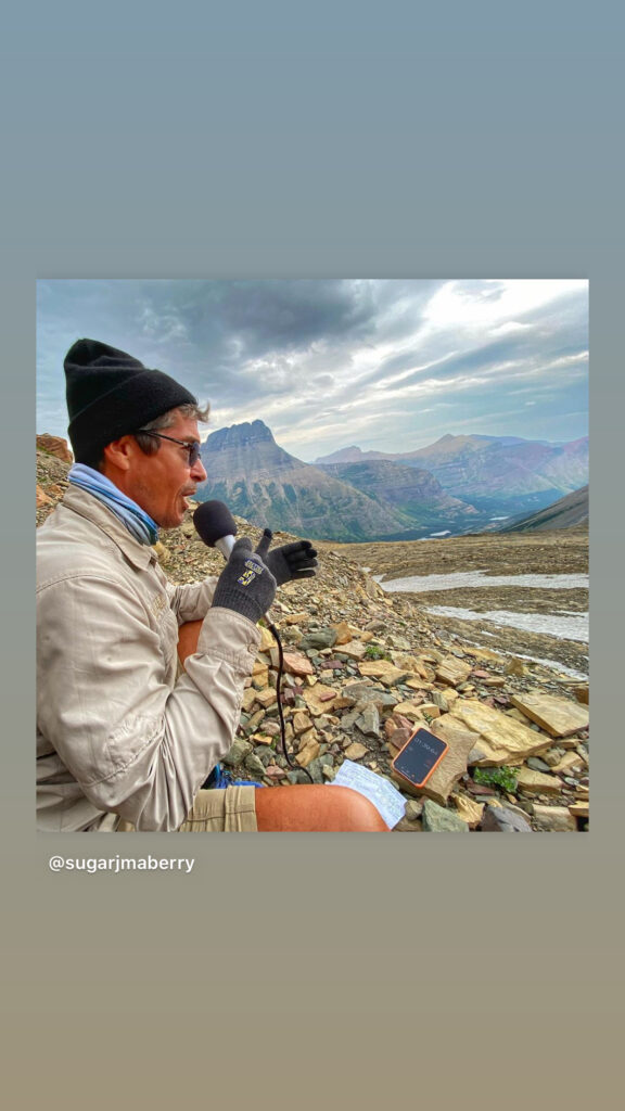 Disney podcaster Jeff Noel in the mountains
