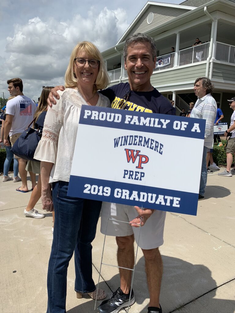parents at High School graduation