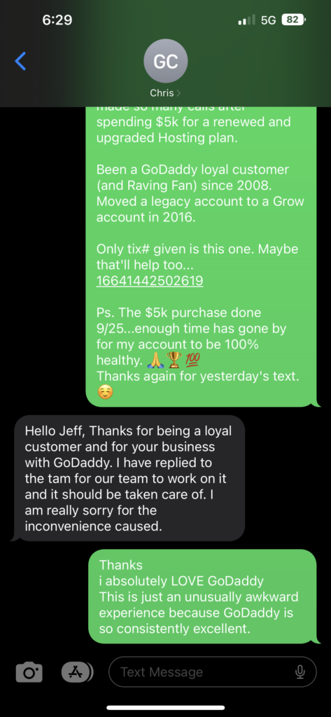 Text thread