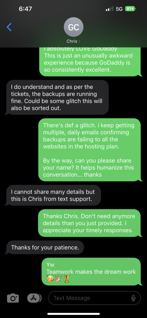 Text thread