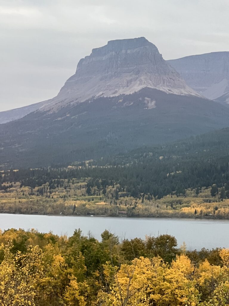Mountains and lake